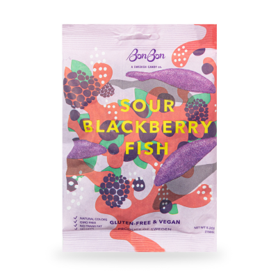 Sour peach Fish - Swedish Candy 5.2oz (150g)