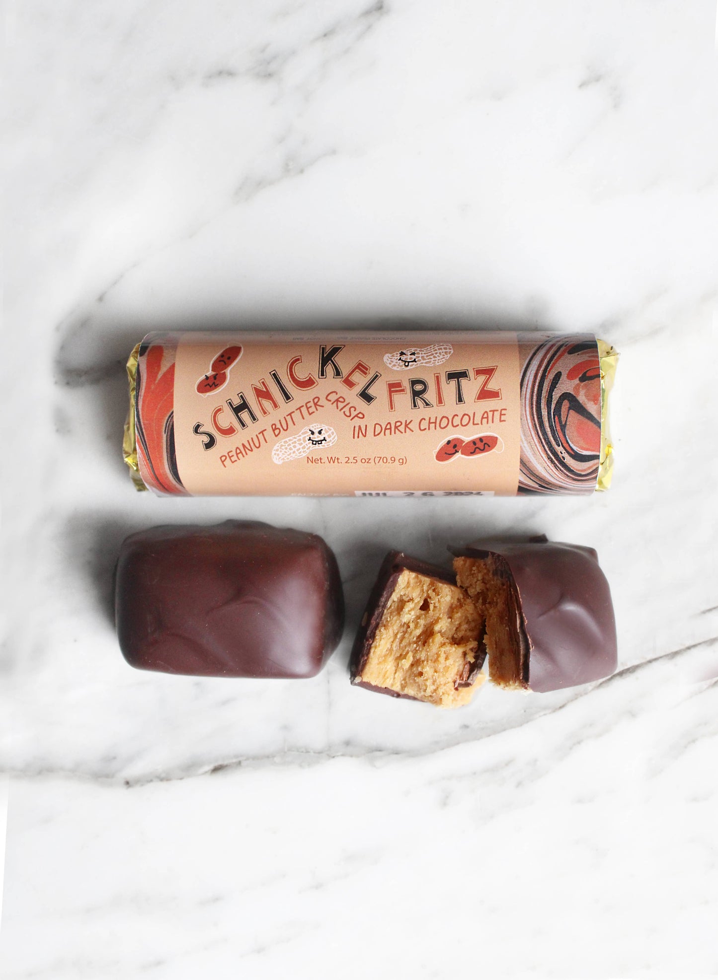 Schnickelfritz: Peanut Butter Crisp Candy Bar (vegan)