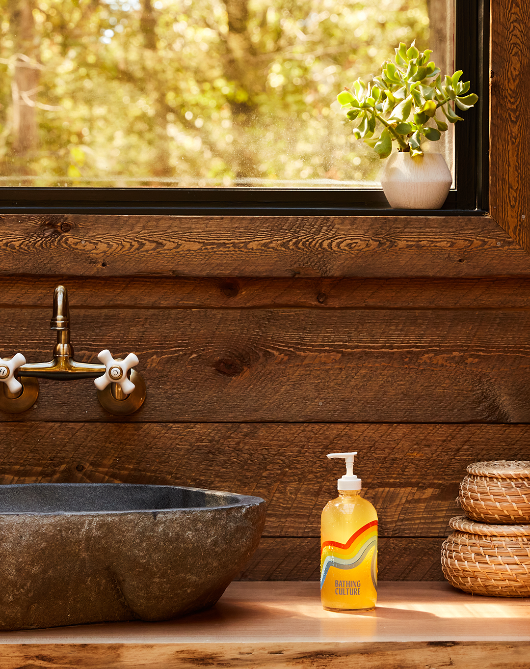 Mind & Body Wash (16oz Glass) (Cathedral Grove) (Case of 12): Pump Top